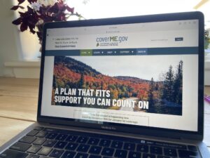 An image of the Maine website state page that says "A plan that fits - support you can count on"