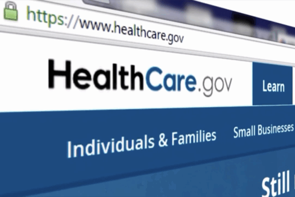Healthcare.gov website homepage
