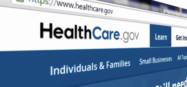Healthcare.gov website homepage