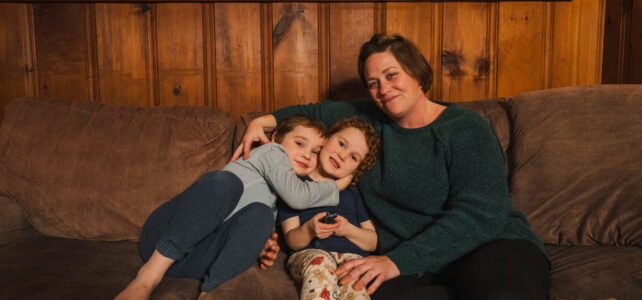 Buckfield resident Kasey McBlais, a single mother of two, is one of thousands of Mainers seeing disruptions in their federal food assistance. (Photo courtesy of Kasey McBlais)